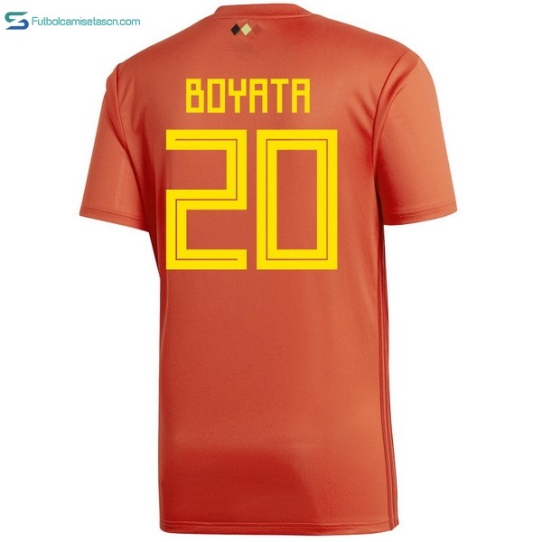 Camiseta Belgica 1ª Boyata 2018 Rojo
